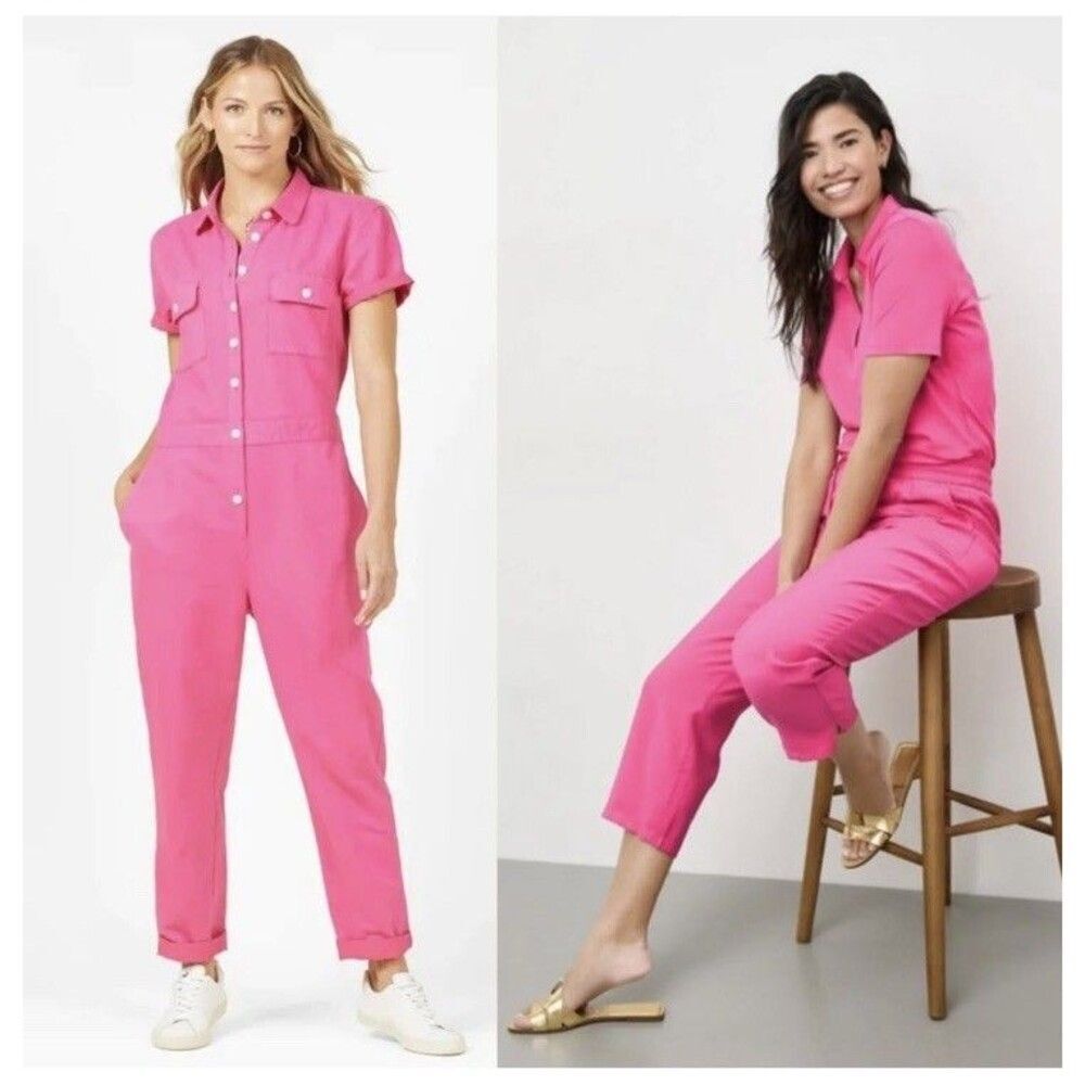 Outerknown Size XS Pink S.E.A. Sea Suit Jumpsuit Coveralls Organic cotton Linen